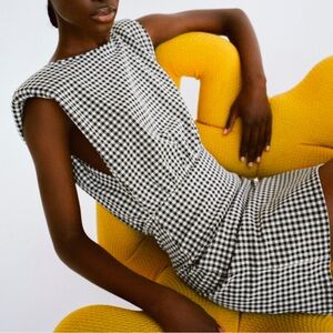 Zara checkered dress